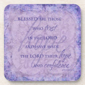 Gesegnet sind diejenigen, die Cork Untersetzer Set (Vorderseite)