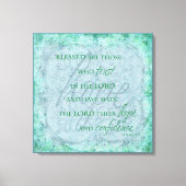 Gesegnet sind diejenigen, die der Leinwand des Her (Vorderseite)