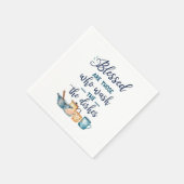 Gesegnet sind diejenigen, die die Geschirr waschen Serviette (Ecke)