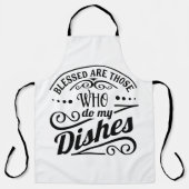 Gesegnet sind diejenigen, die meine Geschirr mache Schürze (Vorderseite)