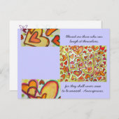 Gesegnet sind diejenigen, die Postkarte lachen kön (Vorne/Hinten)