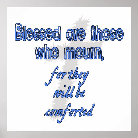 Gesegnet sind diejenigen, die trauern poster (Vorne)