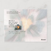 Gesegnet sind diejenigen, die trauern postkarte (Rückseite)