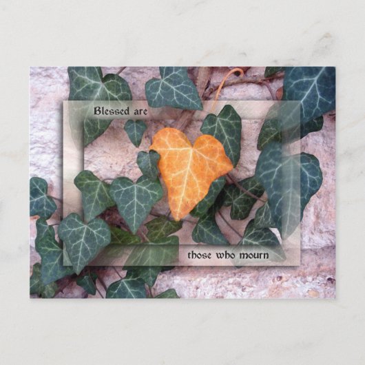 Gesegnet sind diejenigen, die trauern postkarte (Vorderseite)