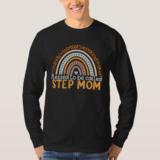 Gesegnet, Stiefmutter genannt zu werden Leopard Re T-Shirt (Vorderseite)