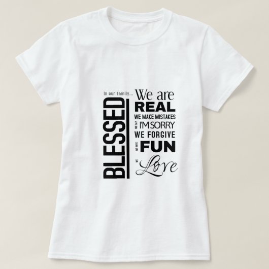 gesegnet T-Shirt (Design vorne)