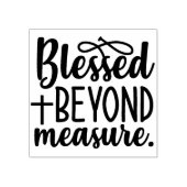 Gesegnet über die Messung Gummistempel (Prägung)