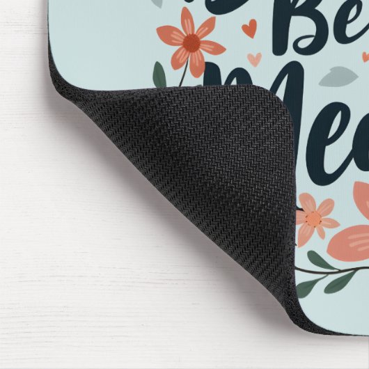 Gesegnet über die Messung inspirierender Blumenkun Mousepad (Ecke)