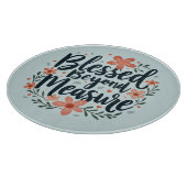 Gesegnet über die Messung inspirierender Blumenkun Schneidebrett (Ecke)