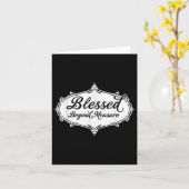 Gesegnet über die Messung Jesus Gott Christlich Karte (Gelbe Blume)