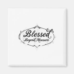 Gesegnet über die Messung Jesus Gott Christlich Magnet