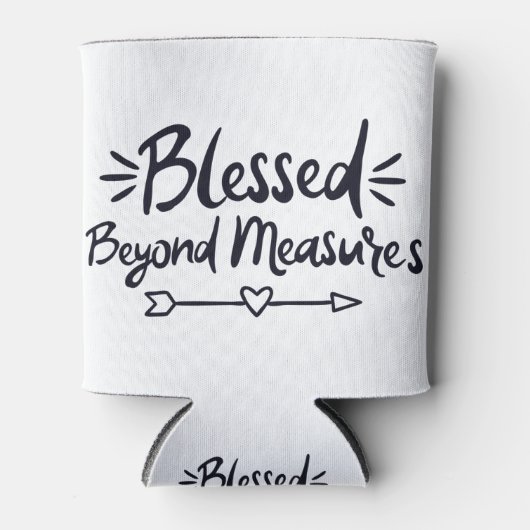 Gesegnet über Maßnahmen Evangelische Redewendungen Dosenkühler (Vorderseite)