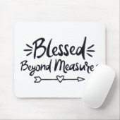 Gesegnet über Maßnahmen Evangelische Redewendungen Mousepad (Mit Mouse)