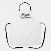 Gesegnet über Maßnahmen Evangelische Redewendungen Schürze (Vorderseite)