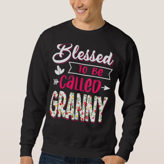 Gesegnet, um als Granny-Mutterkostüm bezeichnet zu Sweatshirt (Vorderseite)