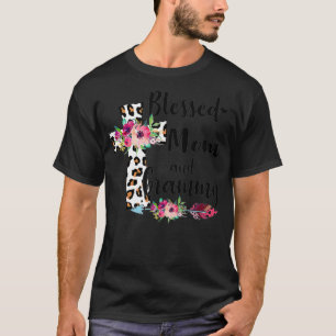Gesegnet, um als Mama und Grammy T-Shirt lustigen