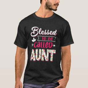 Gesegnet, um als Tante-Muttertagskostüm bezeichnet T-Shirt