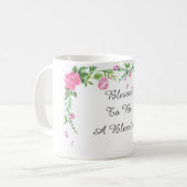 Gesegnet, um ein Segen zu sein Kaffeetasse (Vorderseite Links)