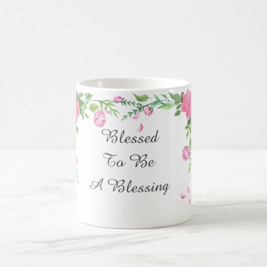 Gesegnet, um ein Segen zu sein Kaffeetasse (Mittel)
