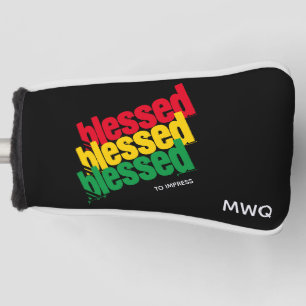 GESEGNET UM ZU BEGEISTERN Monogramm PUTTER Golf Headcover