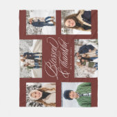 Gesegnet und dankbar 6 Foto Kollaps Fleecedecke (Vorderseite)