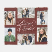 Gesegnet und dankbar 6 Foto Kollaps Fleecedecke (Vorderseite (Horizontal))