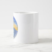 Gesegnet und Dankbar Jumbo-Tasse (Vorderseite)