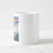 Gesegnet und dankbar Jumbo-Tasse (Vorderseite)