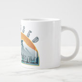 Gesegnet und dankbar Jumbo-Tasse (Rechts)
