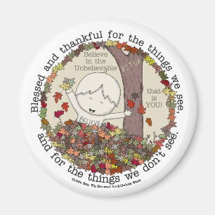 Gesegnet und dankbar magnet