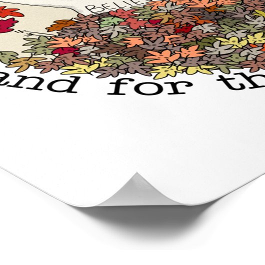 Gesegnet und dankbar poster (Ecke)