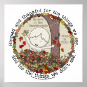 Gesegnet und dankbar poster (Vorne)