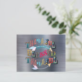 Gesegnet und dankbar postkarte (Stehend Vorderseite)