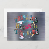 Gesegnet und dankbar postkarte (Vorne/Hinten)