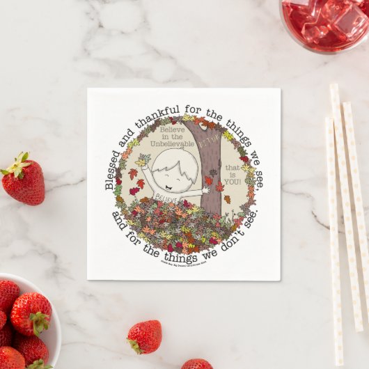 Gesegnet und dankbar serviette (Beispiel)