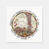 Gesegnet und dankbar serviette (Vorderseite)