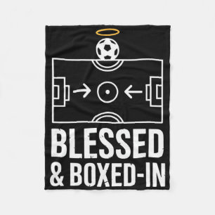 Gesegnet und eingeengt im Soccer-Pitch-Halo-Playma Fleecedecke