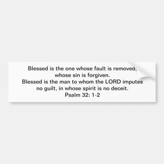 Gesegnet und GEBEN Sie frei! Autoaufkleber (Vorne)