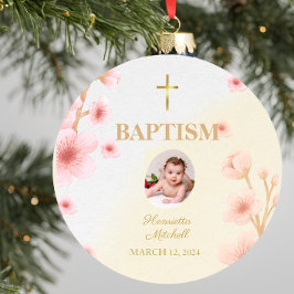 "Gesegnet und getauft: Ein Tag, an den man sich er Keramik Ornament