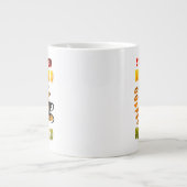 gesegnet und getrunken Jumbo-Tasse (Vorderseite)