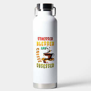 gesegnet und getrunken trinkflasche