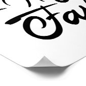 Gesegnet und hoch begünstigt poster (Ecke)