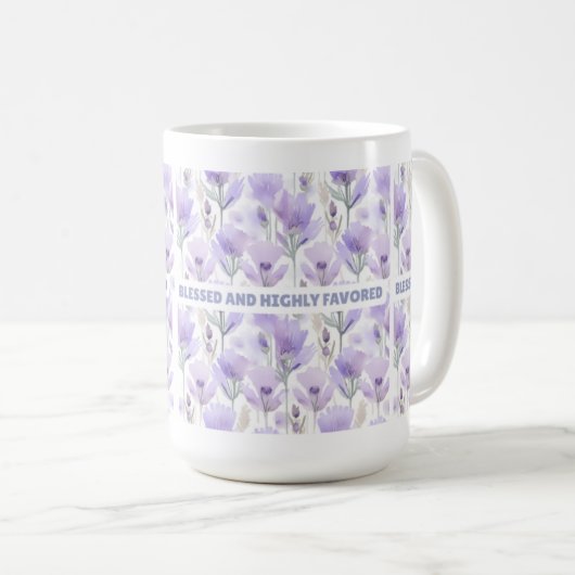Gesegnet und hochgelobt kaffeetasse (VorderseiteRechts)