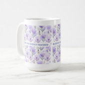 Gesegnet und hochgelobt kaffeetasse (Vorderseite Links)
