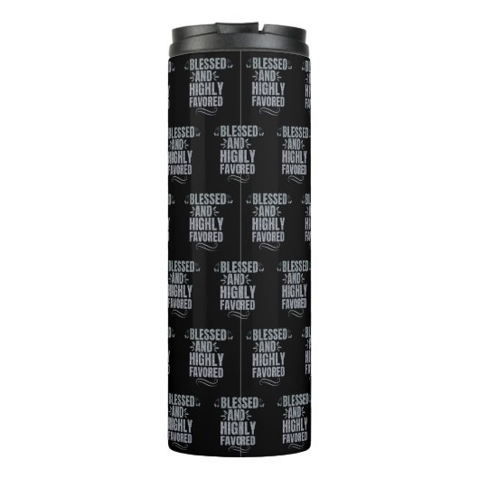 Gesegnet und hochgeschätzt Thermaltumbler Thermosbecher (Rückseite)