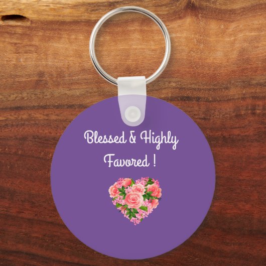 Gesegnet und stark begünstigt schlüsselanhänger (Vorderseite)