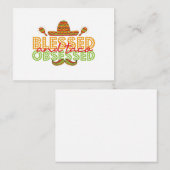 Gesegnet und Taco Obseginsego Funny Cinco De Mayo Mitteilungskarte (Vorne/Hinten)