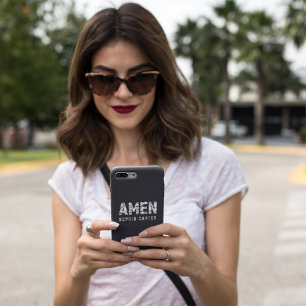 Gesegnet und Unglaublich witzig: Custom Amen Spaß Case-Mate iPhone Hülle