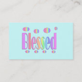 Gesegnet Visitenkarte (Rückseite)