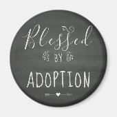 Gesegnet von Adoption - Pflege fördern, Geschenke Magnet (Vorne)